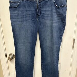 Lee Women's Jeans Regular Fit Staight Leg Mid Rise 16W Petite